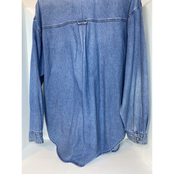 Women’s ‘Solutions Original’ Denim Button Down Dog Size Large - Picture 8 of 16